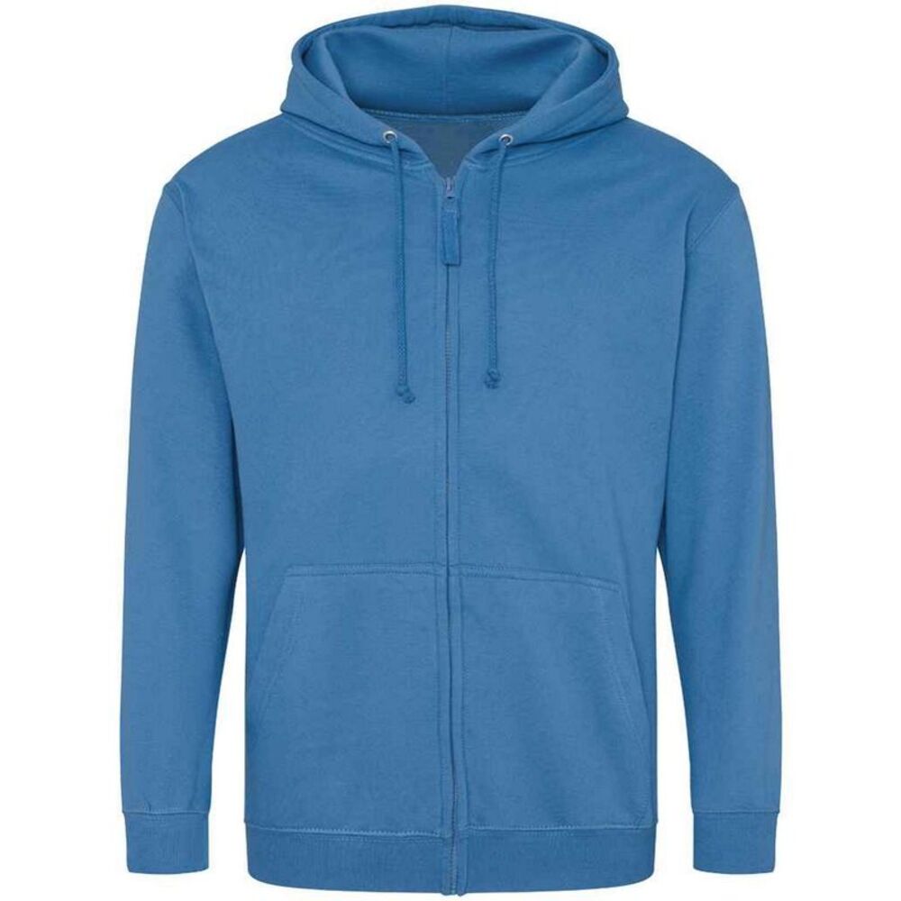 Awdis Mens Full Zip Hoodie / Sapphire Blue